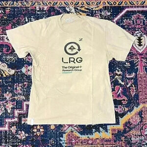 LRG Small Logo Front Graphic Tan Mens Size Large